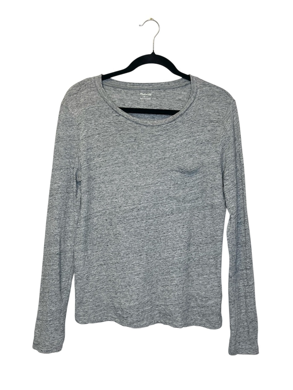 MADEWELL Classic 100% Cotton Long Sleeve Pocket Tee size Small